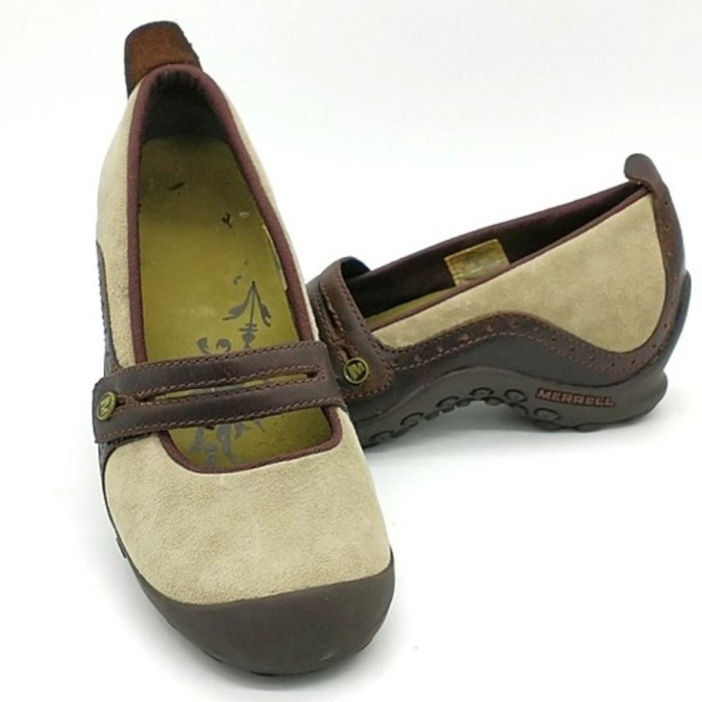 Merrell Plaza "Bandeau" Suede Mary Jane Hiking Shoes - Picture 3 of 16